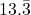 13.\bar{3}