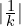 | \frac{1}{k} |