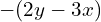 -(2y-3x)