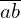 \overline{ab}