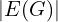 |E(G)|