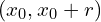 (x_{0},x_{0}+r)