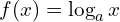 f(x)=\log_{a}{x}