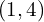 (1,4)