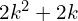 2k^{2}+2k