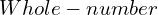 Whole-number