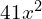 41x^{2}