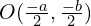 O(\frac{-a}{2},\frac{-b}{2})