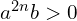 a^{2n}b > 0