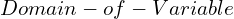 Domain-of-Variable