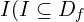 I (I \subseteq D_{f}