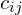 c_{ij}