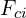 F_{ci}