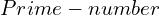 Prime-number