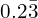0.2\bar{3}