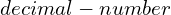 decimal-number