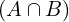 (A \cap B)