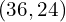 (36,24)