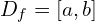 D_{f}=[a,b]