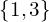 \{1,3\}