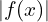 |f(x)|