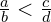 \frac{a}{b} < \frac{c}{d}