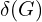 \delta(G)