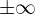 \pm \infty