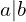 a|b