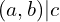 (a,b)|c