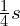\frac{1}{4}s
