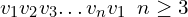 v_{1}v_{2}v_{3}…v_{n}v_{1}\,\,\,n \ge 3