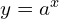 y=a^{x}