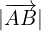 |\overrightarrow{AB}|