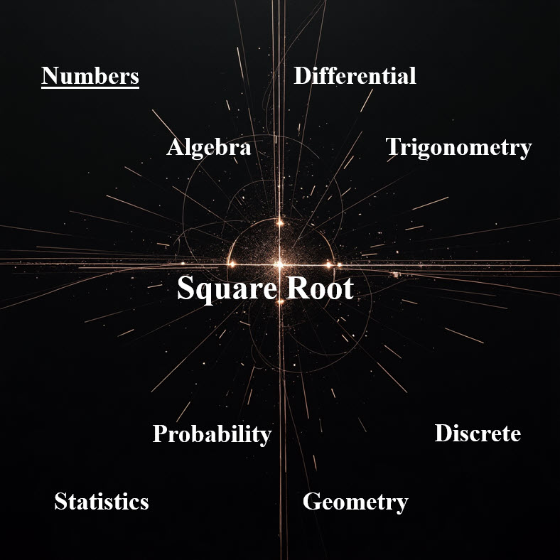 جذر و ریشه و اعداد رادیکالی Square Root